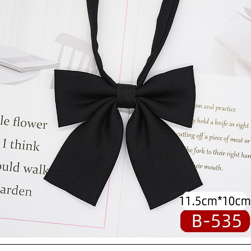 JK Tie Black Gray Plaid Striped Girl Bow 6d3eff8f 3e3e 42e0 acce 24851e57ea3d trans