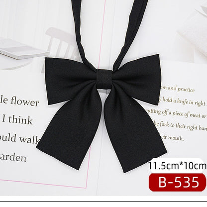 JK Tie Black Gray Plaid Striped Girl Bow 6d3eff8f 3e3e 42e0 acce 24851e57ea3d trans