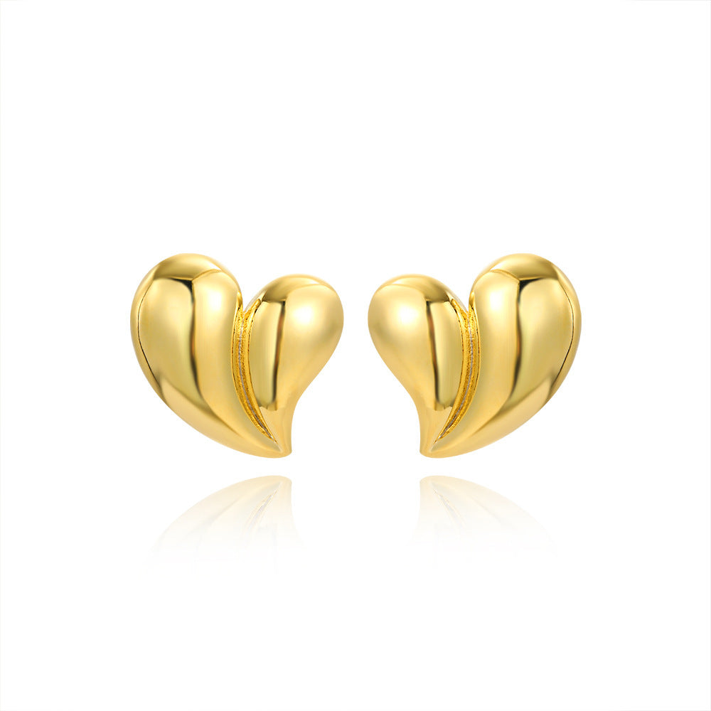 European And American 18K Gold Glossy Earrings 6d4b862a 5934 462b af29 4bd9c2971e7b