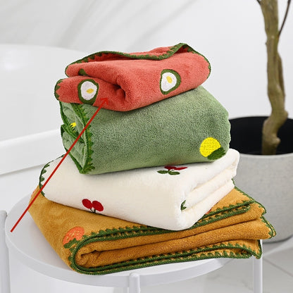 Pineapple Avocado Covers Towels Coral Velvet Soft Absorbent Couple 6d4e011b 2550 48bc be41 781b84cd65c2