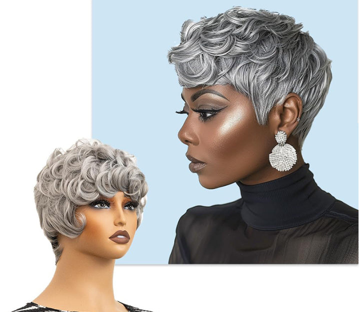 Wig Short Curly Layered Shorts Wig