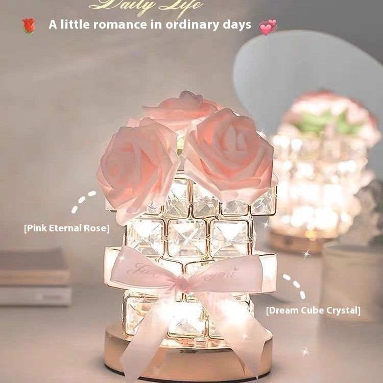 520 Gift Rose Cube Atmosphere Table Lamp - HD Wireless Product #2