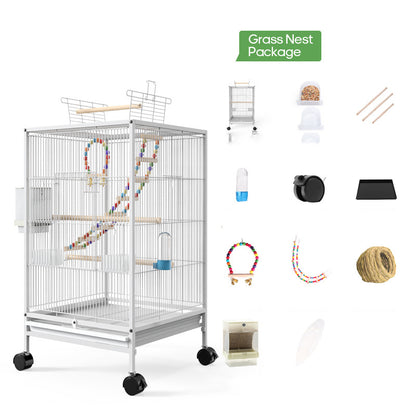 Parrot Xuanfeng Bird Cage With Feeder Toy Grass Nest Breeding Box 6daa4d23 8e91 470b affe 44a44ac898bd