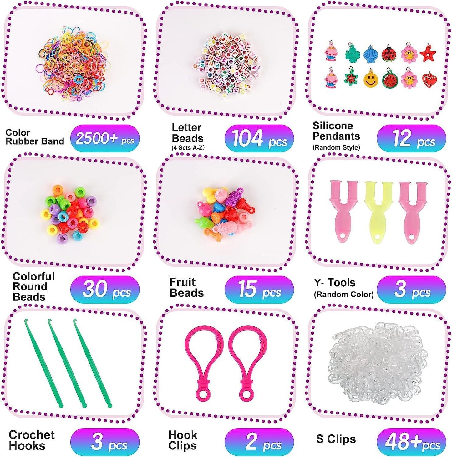 40 Grid 2500 Rainbow Handmade Knit Device - HD Wireless Product #2