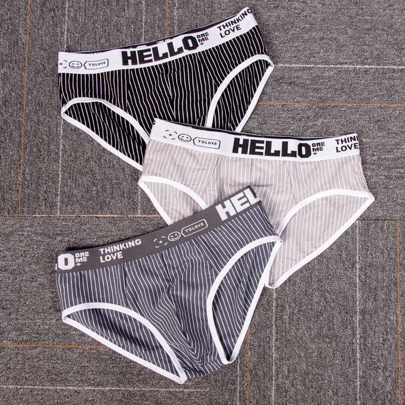 Striped Cotton Triangle Men's Briefs Low Waist Breathable Men's Underwear Briefs 6db06d72 d02a 4c1c 89c6 761e2811d8be