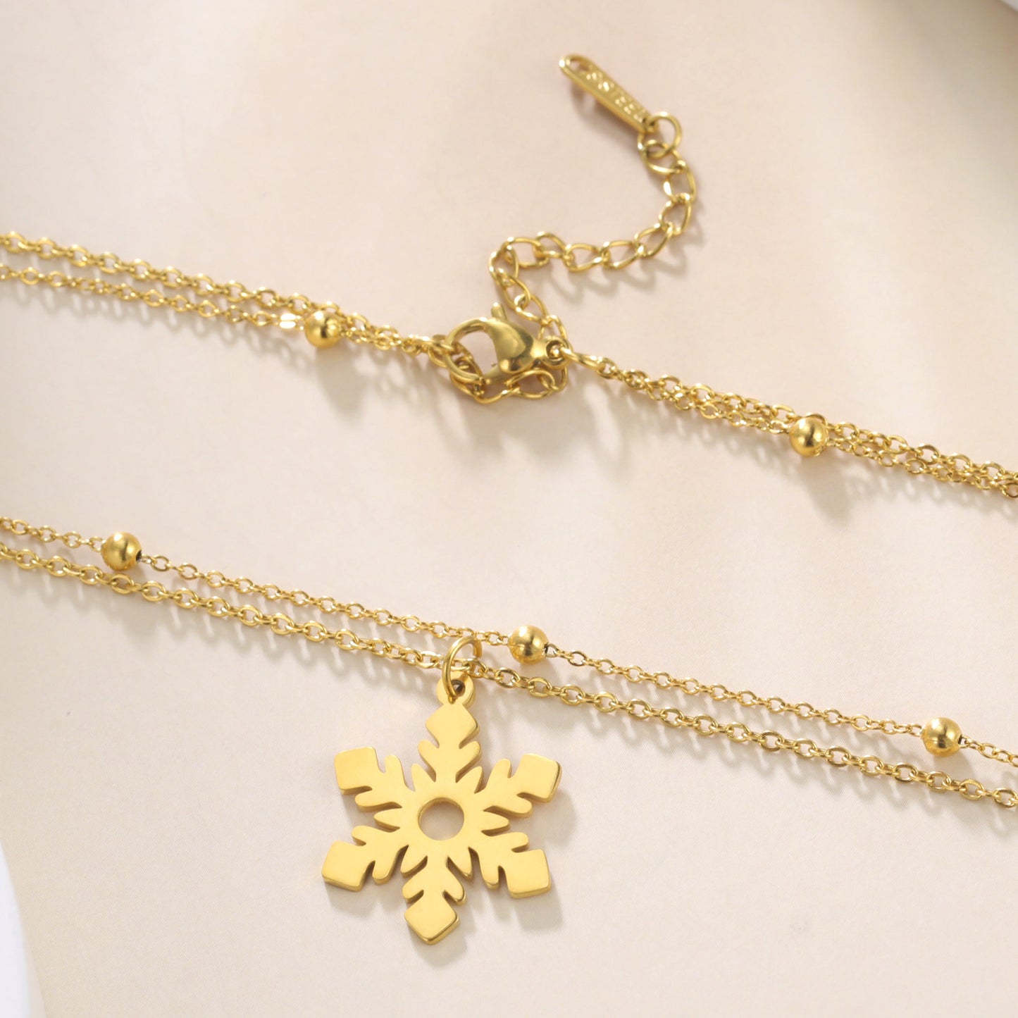 Fashion Sweet Elegance Exquisite Stainless Steel Titanium Steel Necklace 6db4e9b8 bb45 4c21 b561 eac84d98f84a