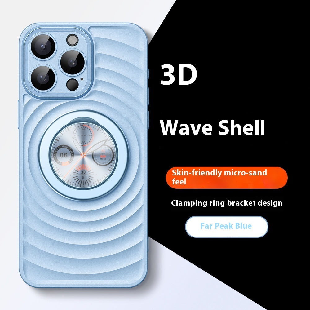 Magnetic Bracket Phone Case IPhone15 Wave Ripple Pattern 6dd643c0 f90c 43d6 aa86 599b8b777fe0