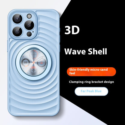 Magnetic Bracket Phone Case IPhone15 Wave Ripple Pattern 6dd643c0 f90c 43d6 aa86 599b8b777fe0
