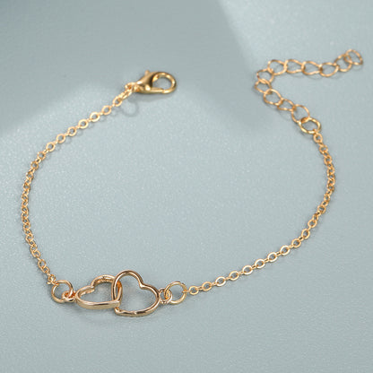 Women's Fashion Alloy Heart Shaped Bracelet 6de8faed 9866 4711 b2fb 72f2ab1b2366
