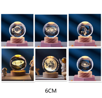 Crystal Ball 3D Inner Carved Solar System Glowing Night Lights Warm Bedside Light Festival And Kid Gift Night Lamp 6ded48c1 f