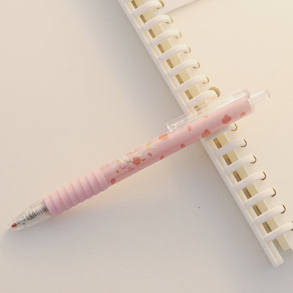 Cute Peach Press Gel Pen Korean Stationery Kawaii Gel Ink Rollerball Pens - 图片 5