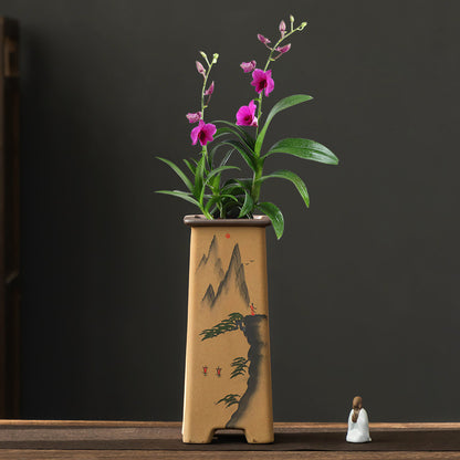 Purple Sand Retro Clivia Special Bonsai High Leg Plant Pot Home Indoor Desktop Decoration With Support 6e3e30d5 b9c0 4de8 8b8