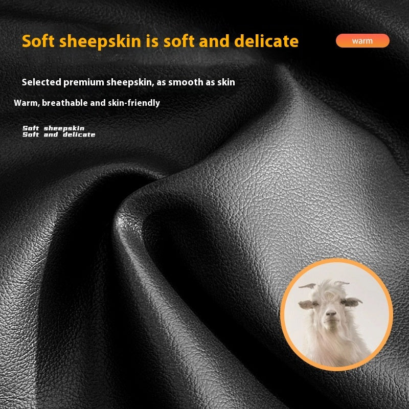 Genuine Leather Gloves For Men Women Fleece Lined Padded Warm Keeping Sheepskin Gloves 6e3f0b1c 3b59 4f20 bce2 d951e1b5937e
