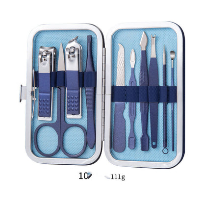 Professional Scissors Nail Clippers Set Ear Spoon Dead Skin Pliers Nail Cutting Pliers Pedicure Knife Nail Groove Trimmers 6e