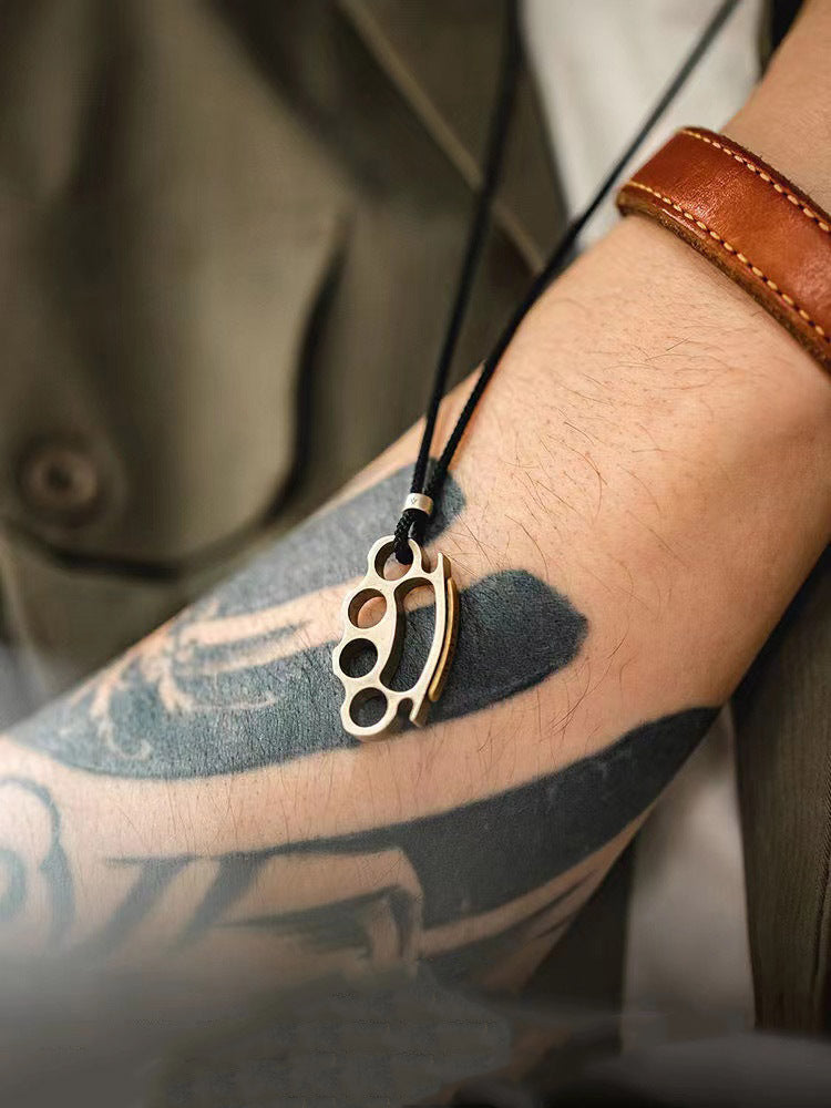 Vintage Boxing Brass Knuckle Pendant Necklace 6e6e6899 528d 4317 bd01 8ad3be652d31