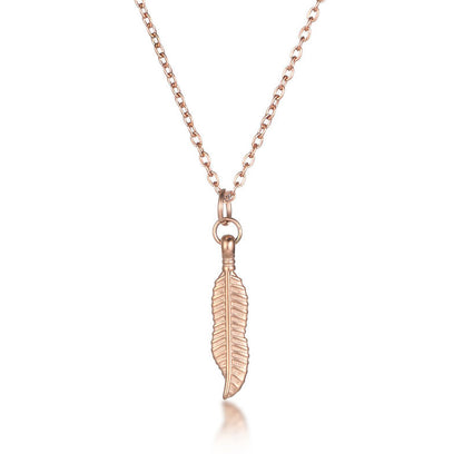 Simple Titanium Steel Clavicle Chain Leaf Pendant Long Necklace 6e71f399 65ad 4b4d b8c1 2cbe98eab4a9