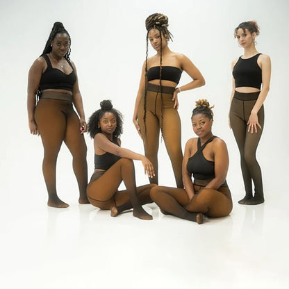 Seamless Knitted Leggings Women's Transparent Plus Size One-piece Trousers 6e842043 8d0d 4374 8f5f 35503ab46368