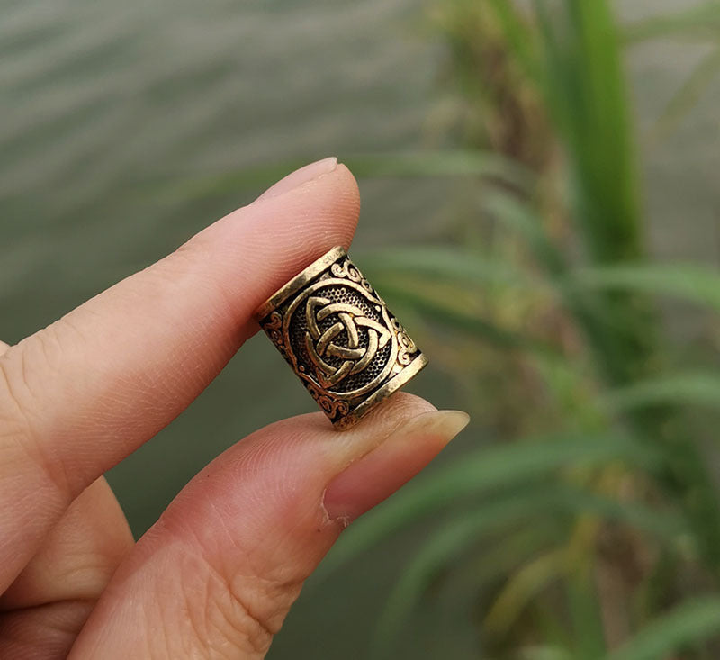 Celtic Knot Large Aperture Antique Silver Hair Jewelry Beads 6e98bc3b 616b 4537 9ac4 df1c09115808