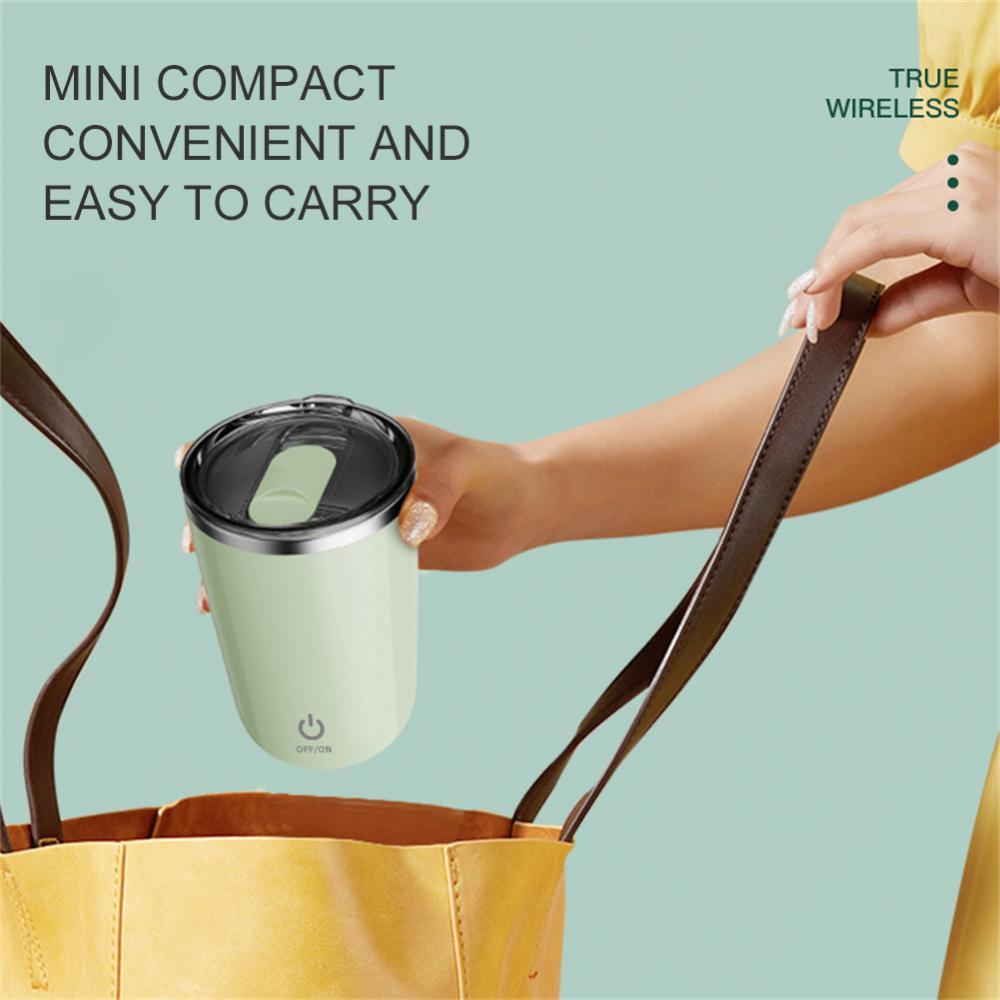 350ml Automatic Self Stirring Mug Coffee Milk Juice Mixing Cup Electric Stainless Steel Lazy Rotating Mug Magnetic Stirring Cup Kitchen Gadgets - HD Wireless Product #5
