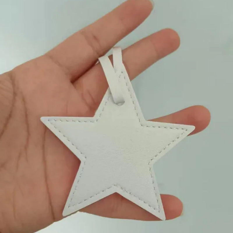 Leather Five-pointed Star Keychain Pendant Bag Ornament 6eaccf79 49f3 4e31 a7fc 35e214776aa3