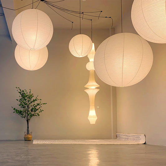 White Paper Lantern Shade In Bedroom And Living Room 6ec1b922 9328 4aa8 85c4 f599843f6549