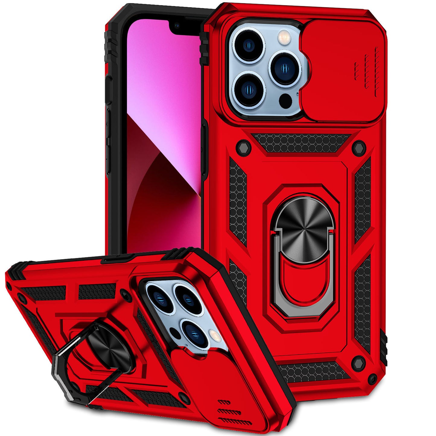 Phone Case Anti-fall Magnetic Bracket Lens Cover - 图片 9