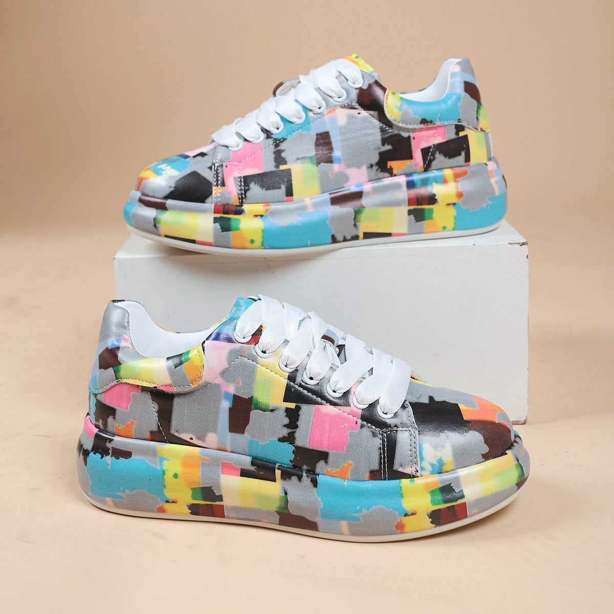 Hand-painted Shoes Women's Platform Casual Shoes Painted Sports 6eca1d3b cd99 445d 851f d710d3f5003b
