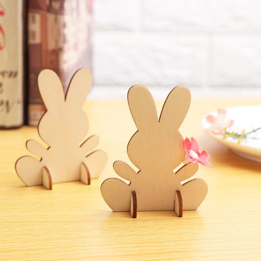 Laser Engraving Laser Wood Chip Rabbit 3D Stereoscopic Ornament 6ed85486 e6cc 4a27 86d2 9072675540a1