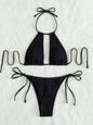 Women's Split Beach Swimsuit Bikini Two-piece Set 6ee0b2a7 f125 40bf 9b54 017843811214