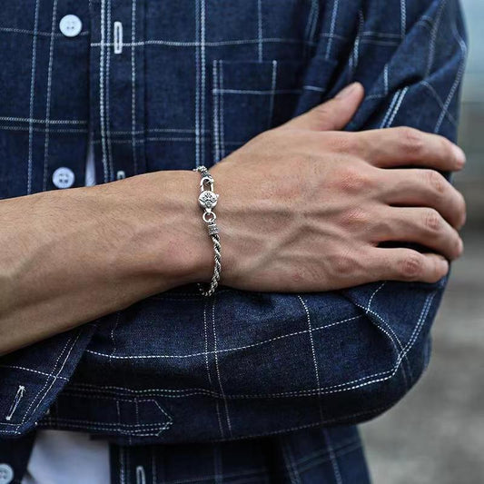 Woven Personality Simple Men's Six Words Mantra Vintage Bracelet 6f03b2a7 9e1f 41d2 8ce4 ad1a7daea58c