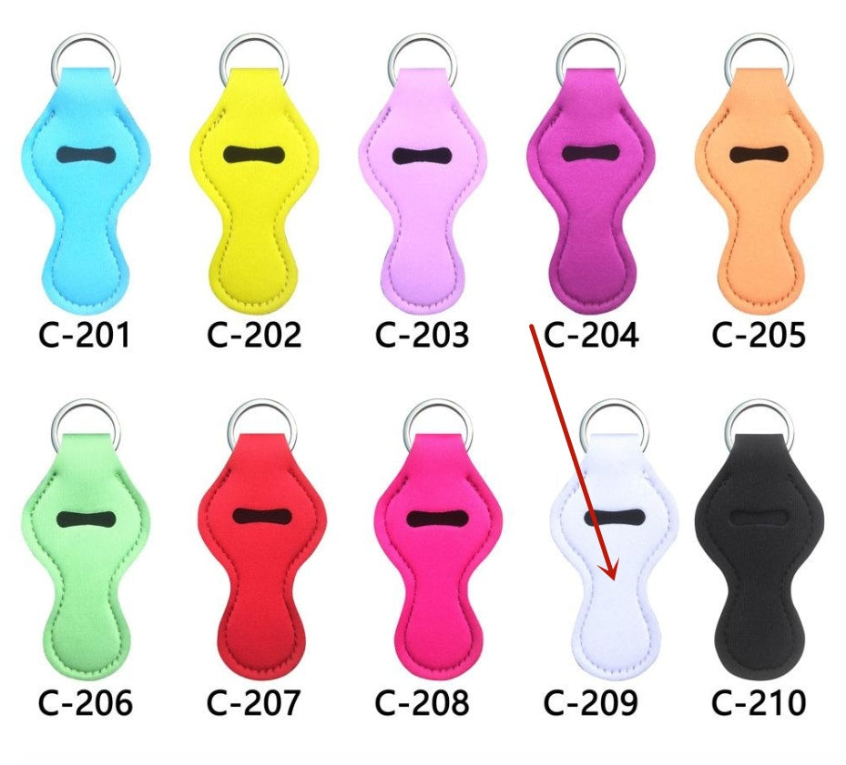 Lipstick Case Keychain Neoprene Lipstick Protective Cover Outdoor Portable Lipstick Pendant Keychain 6f127006 d772 4214 ad61 