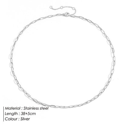 Nadia Paperclip Chain Necklace 6f30c44b 347a 4bc6 b79f 4fae3da1bc6c