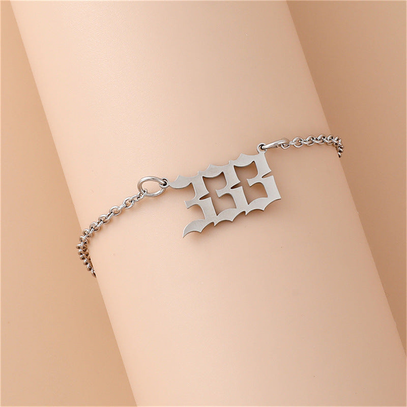 Creative Stainless Steel Angel Digital Bracelet For Women 6f3b5004 9929 40e3 9aee eceab96b441e
