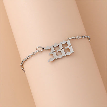 Creative Stainless Steel Angel Digital Bracelet For Women 6f3b5004 9929 40e3 9aee eceab96b441e