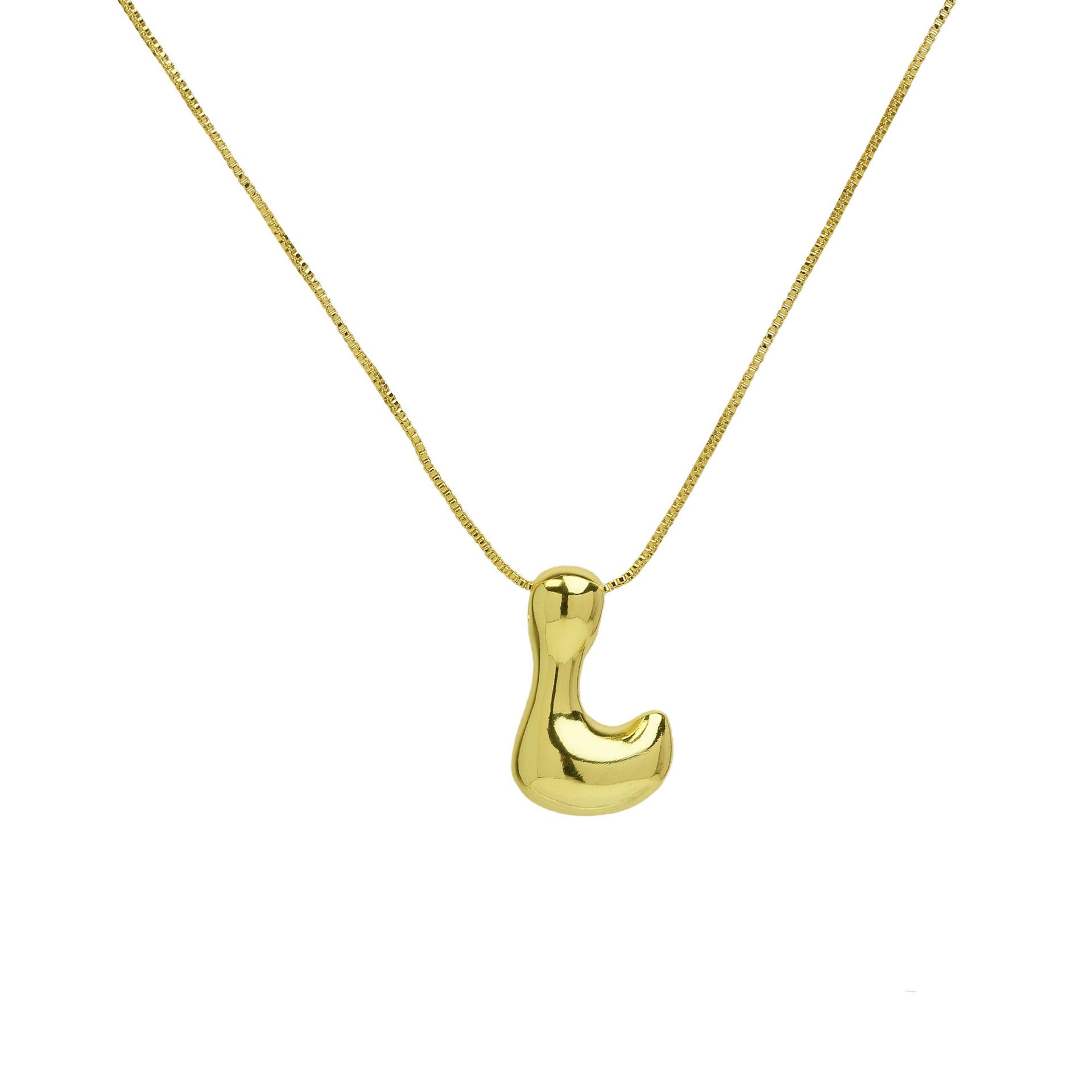 Brass Glossy Balloon English Letter Pendant Necklace 6f4e0e2f 758e 432f bdc7 56b0d5d4349c
