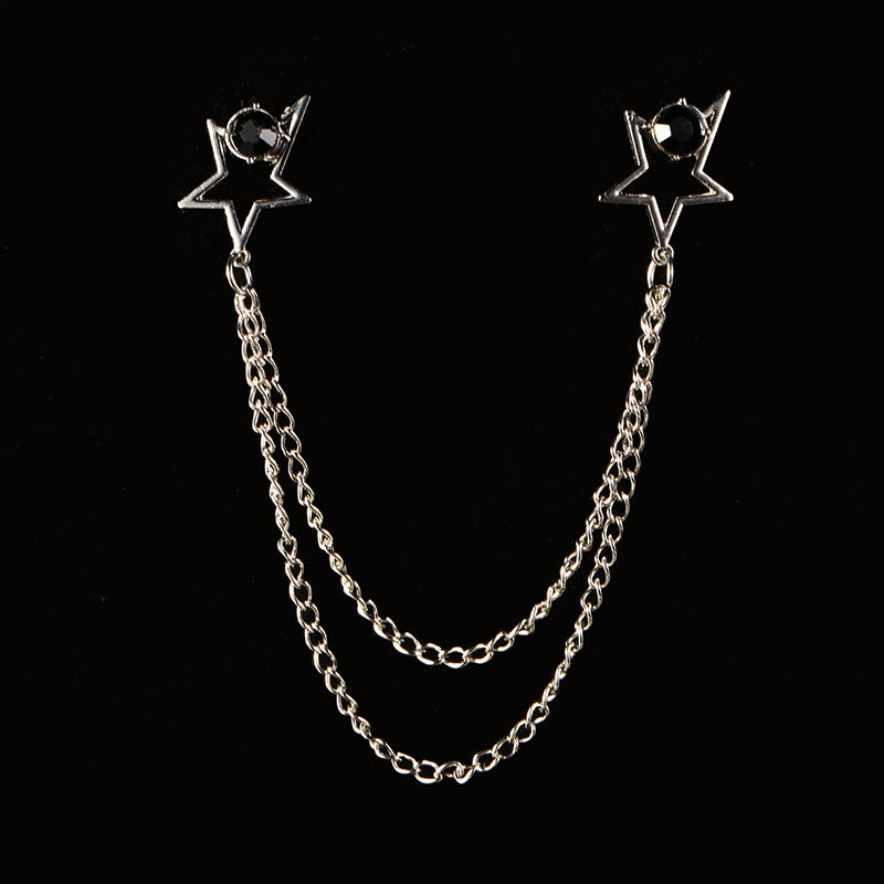 European And American Style Five-pointed Star Clothing All-match Corsage 6f5be1d4 d14c 4b72 ae08 4d2f15abe4ce