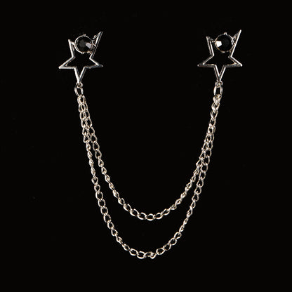 European And American Style Five-pointed Star Clothing All-match Corsage 6f5be1d4 d14c 4b72 ae08 4d2f15abe4ce