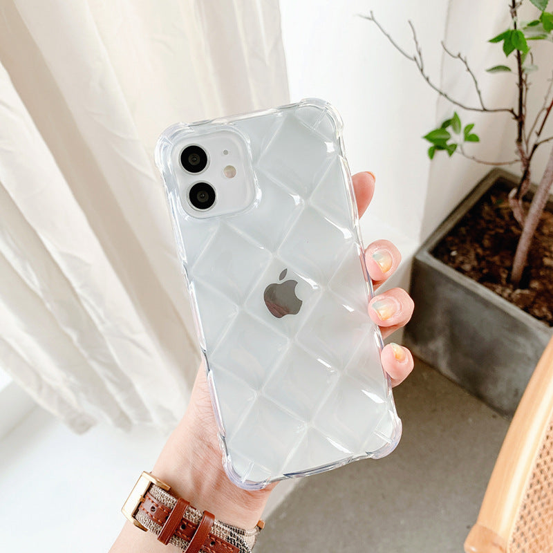 Creative Three-dimensional Rhombus Simple Mobile Phone Case 6f5c48e2 ed28 4b26 88ec 3e9f4e612ede