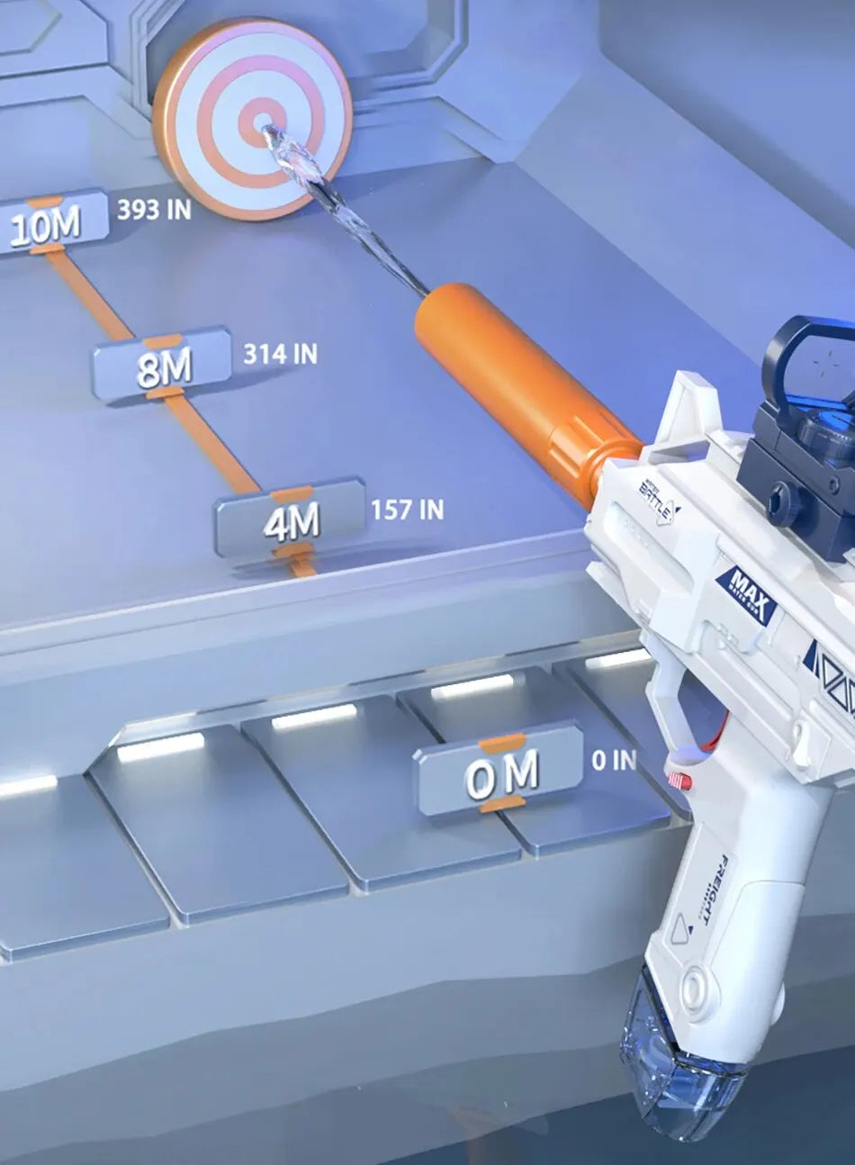 Children Automatic UZI Electric Backpack Water Submachine Gun Fights Summer Toy Water Guns Outdoor Beach Swimming Pool Toys