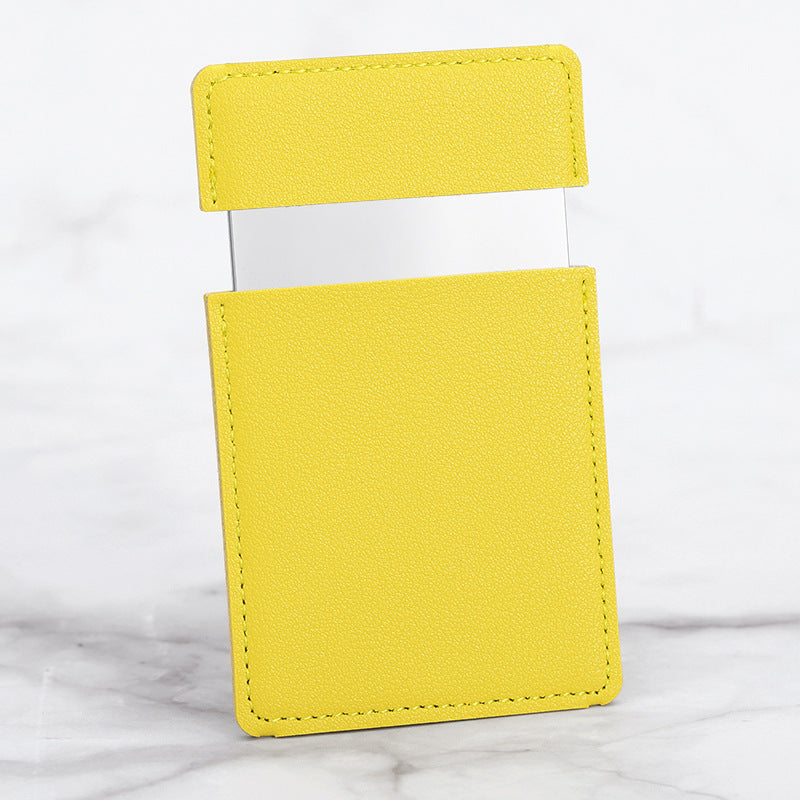 Diy Leather Stainless Steel Mirror Drop-resistant Cosmetic Mirror Rectangular 6f7c0049 4b8d 4cf7 a617 66faad65c6d8