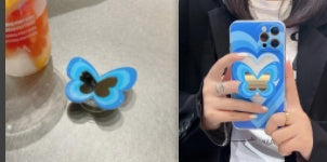 Color Butterfly Stand Silicone Phone Case 6f9f5edd 7f5f 4e82 8e65 6340ee1b14d7