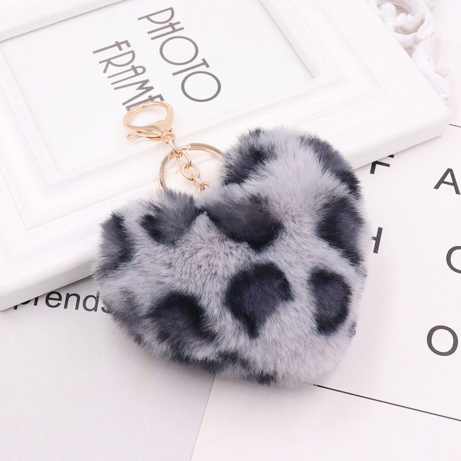 Heart Keychain Fashion Women's Plush