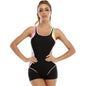 Women's Sports One Piece Swimsuit Conservative Color Blocking Europe And America 6faa975f ba17 473b bd86 01cb6c75b7f1