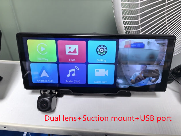 1026-inch Full Touch Screen All-in-one Car Navigation Device Front And Rear Dual Recording HD Recording P Split Screen Display - HD Wireless Product #8