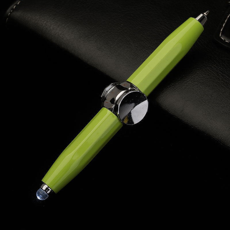 Creative Multi-Function LED Pen Spinning Decompression Gyro Metal Ballpoint Pen Fashion Office School Supplies Writing Pens 6