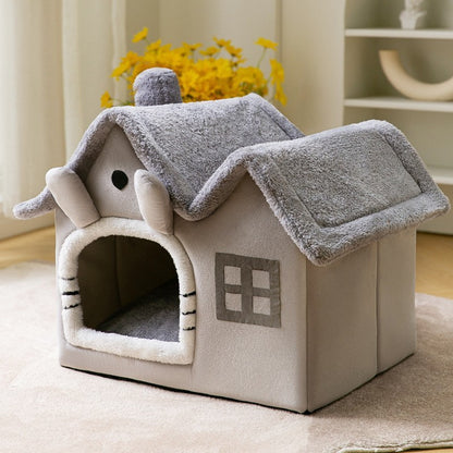 Foldable Dog House Pet Cat Bed Winter Dog Villa Sleep Kennel Removable Nest Warm Enclosed Cave Sofa Pets Supplies 701617af 53
