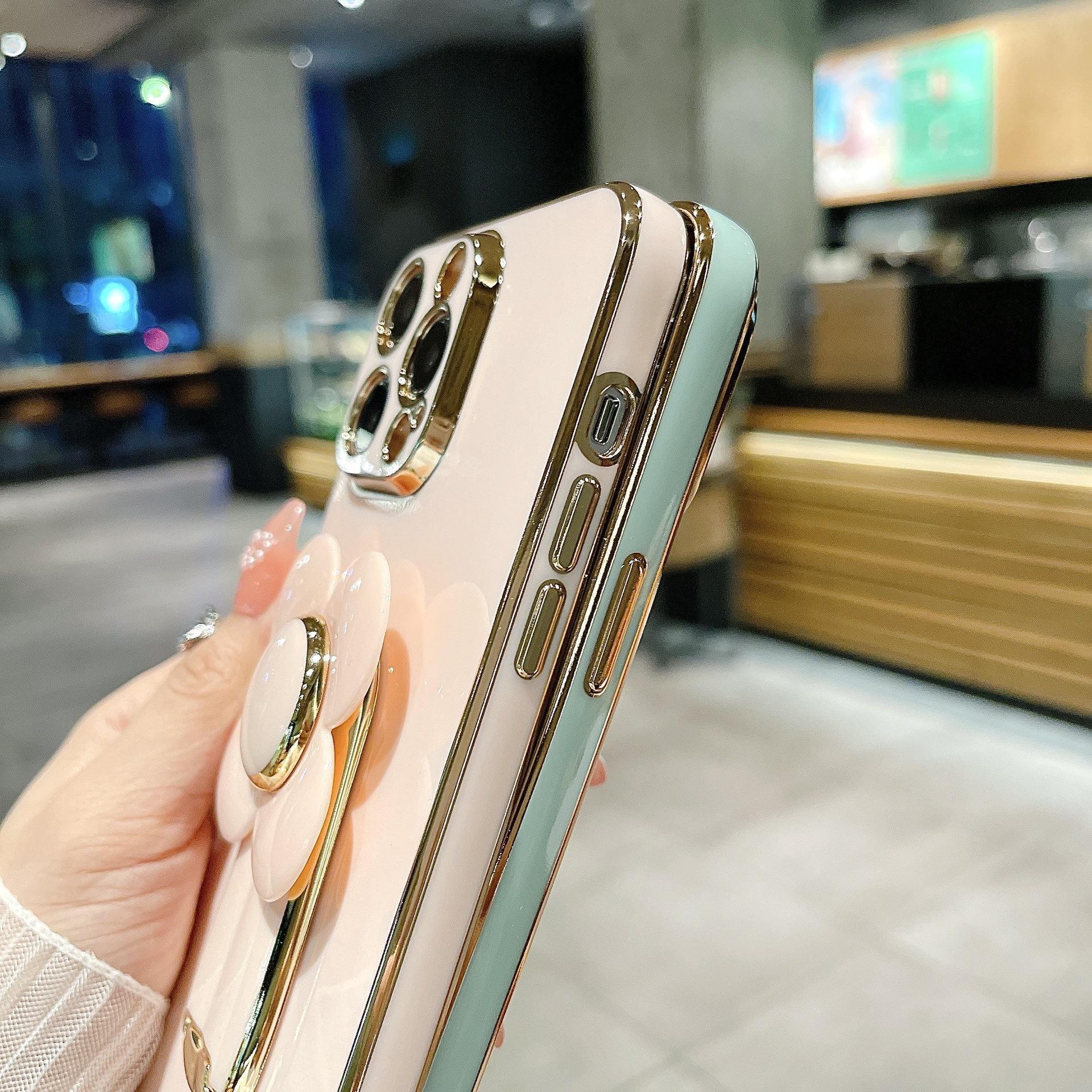 Electroplating Big Windmill Bracket All-inclusive Phone Case - 图片 2
