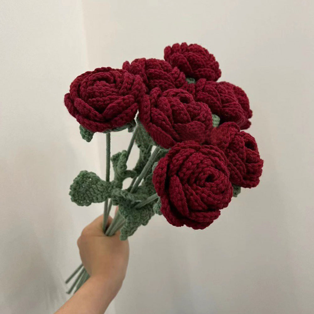 Wool Rose Shape Living Room Decoration 701a9edd 13cd 4876 bd8c 598abc582591