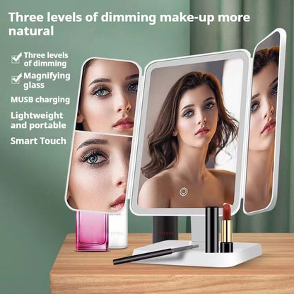 Thin Large Double Door Folding Makeup Mirror 701fd497 5242 42fd 8a6a 8cefdd033837 fine