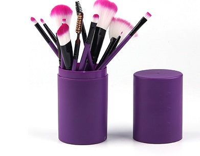 12pcs Makeup Brush Set Blush Eyeshadow Eyelash Highlighter Makeup Brush - HD Wireless Product #11